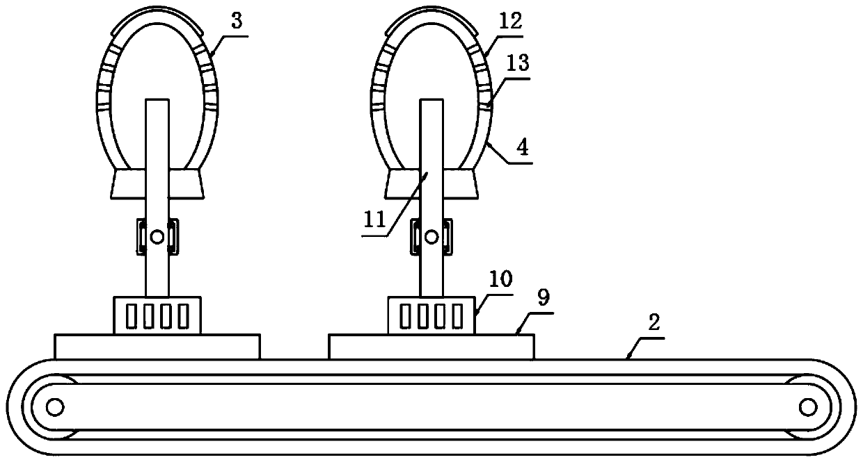 Synthetic wig forming device