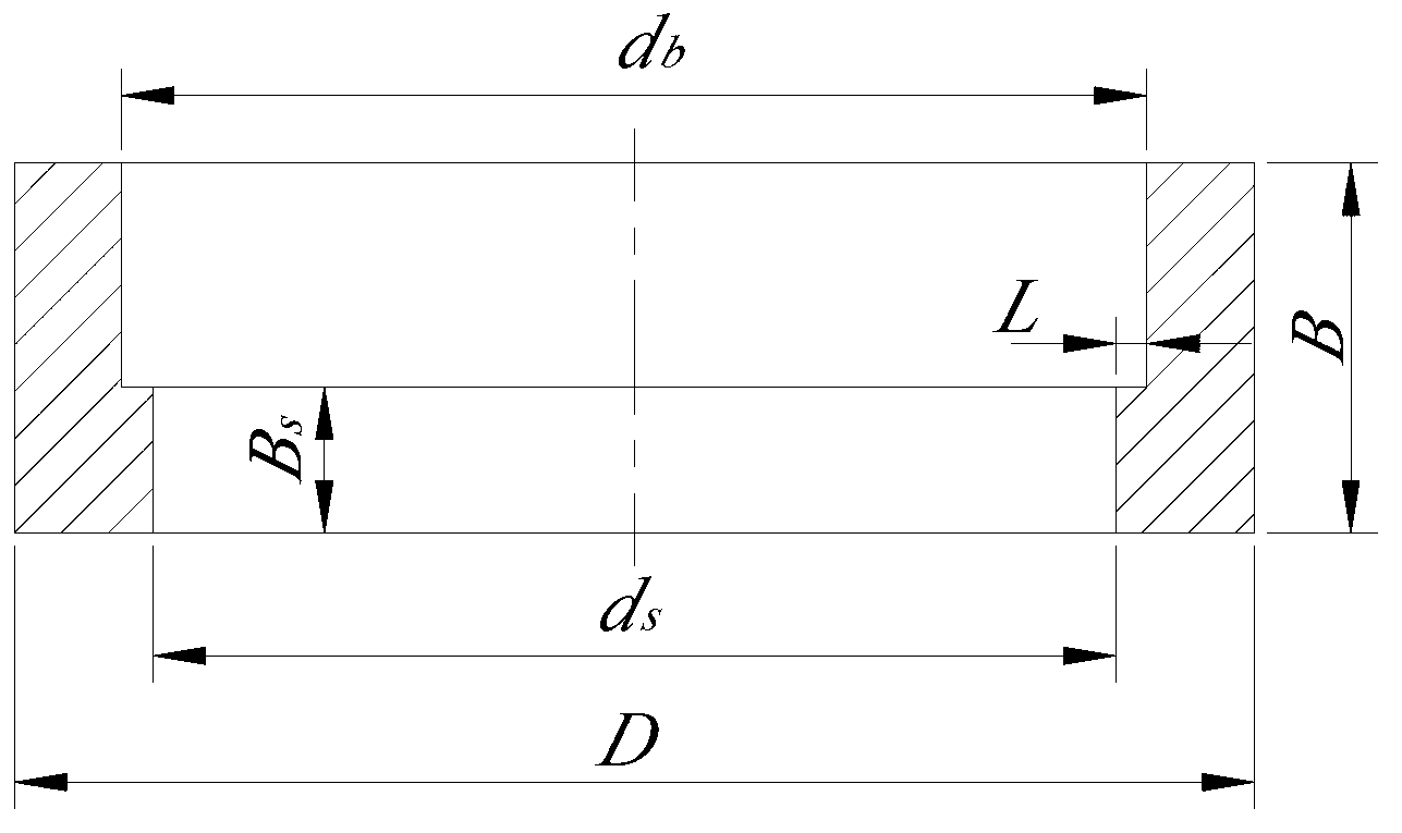 Cold rolling forming method for automotive hub bearing ring part with L-shaped cross section