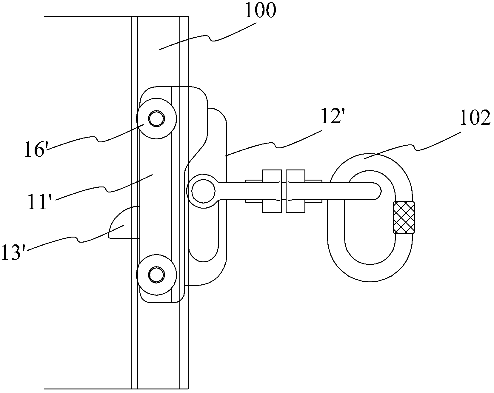 Safe falling protector for vertical ladder