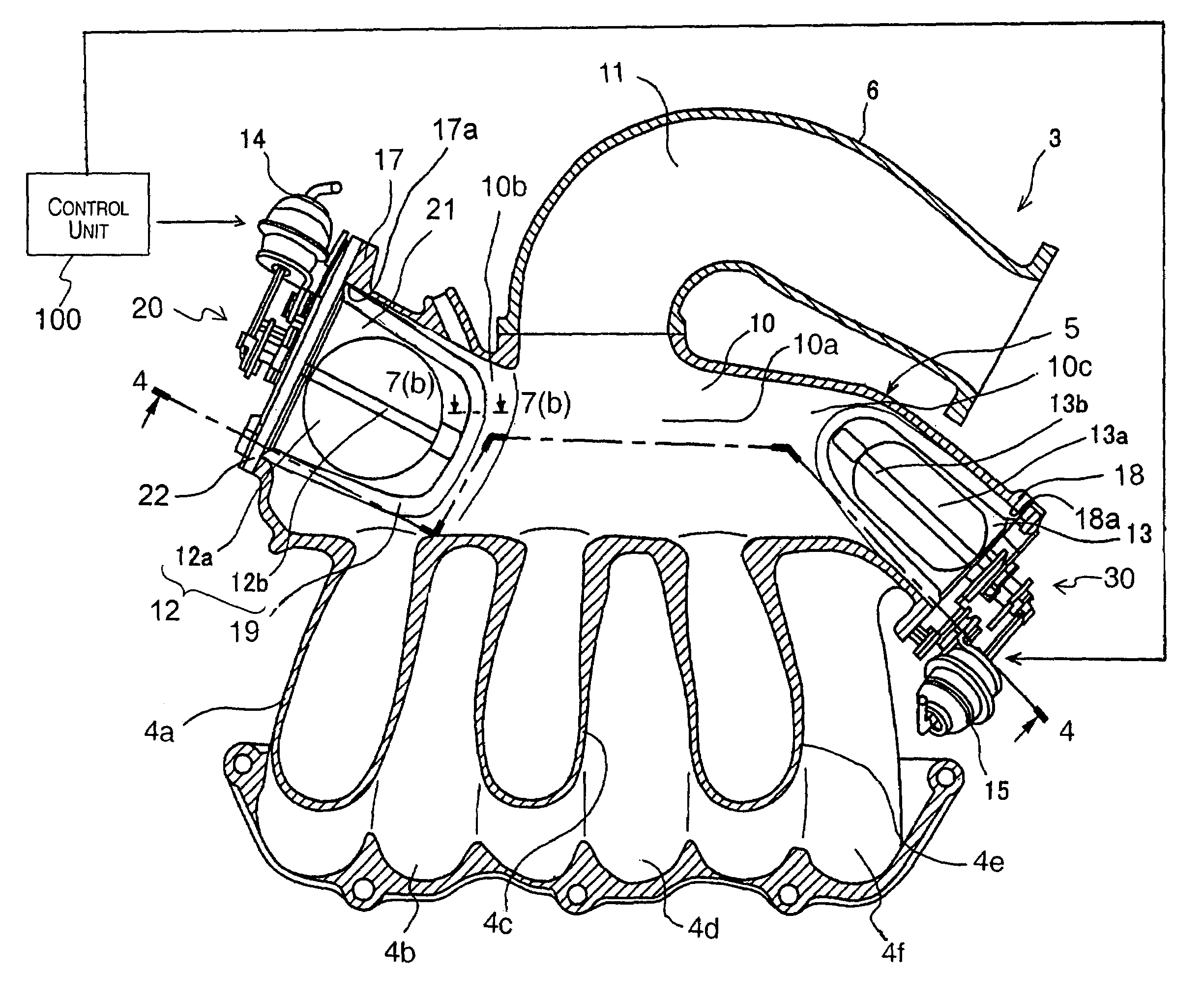 Engine air intake device