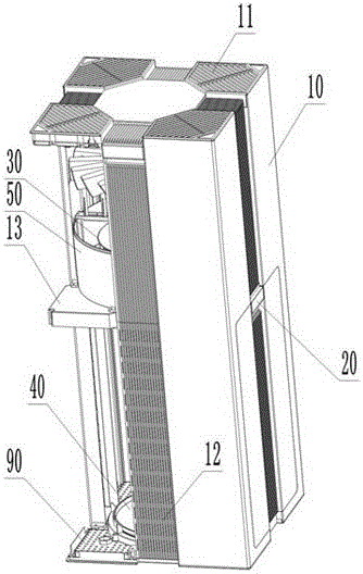 Turbocharging air purifier capable of increasing clean air amount