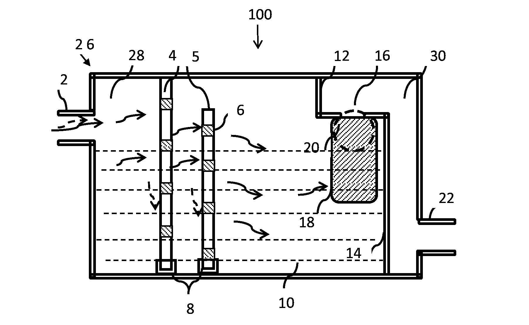 In-line vacuum lquid aspirator