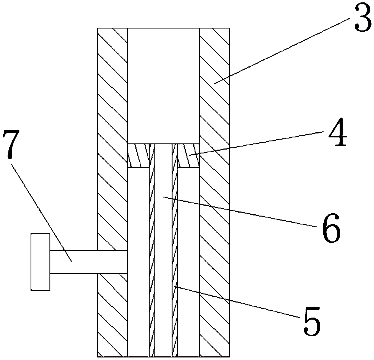 Joint synovial membrane biopsy needle structure and usage method thereof