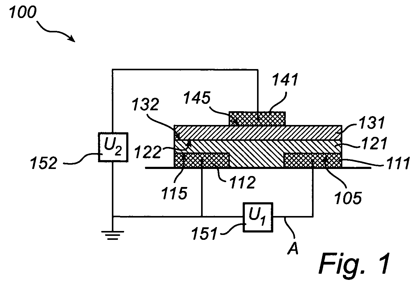 Transistor with large ion-complexes in electrolyte layer