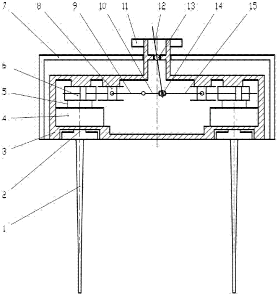 Crank and slider hydraulic transmission type cycloidal propeller mechanism