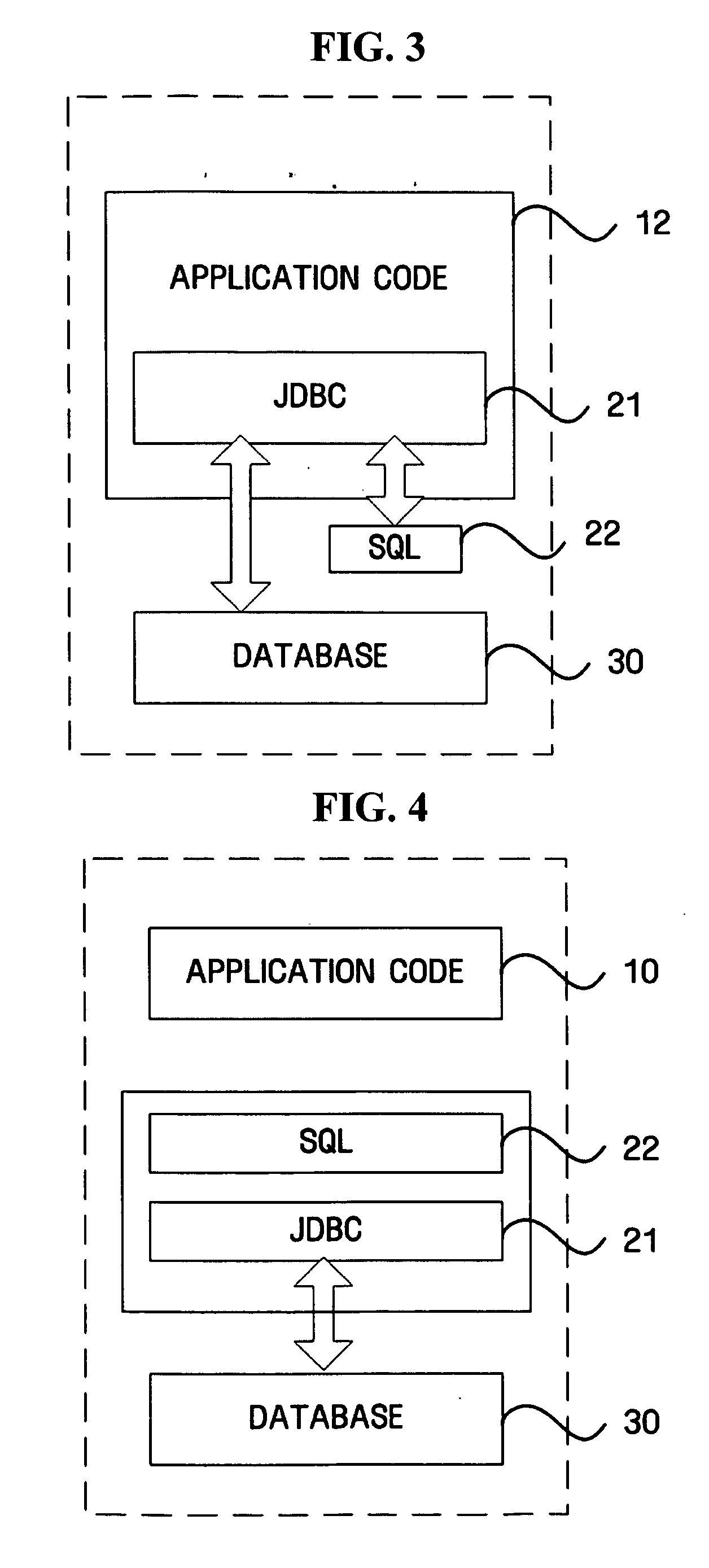 System and method for implementing database application while guaranteeing independence of software modules