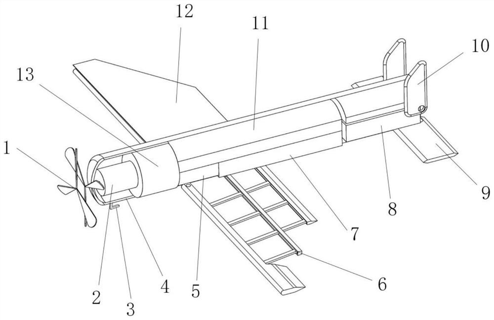 Self-charging tail-sitting type unmanned aerial vehicle adaptive to launch canister