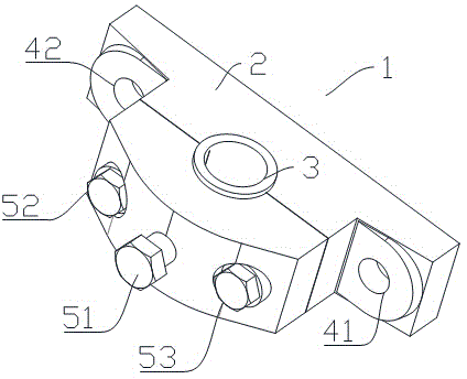 Assembled supporting shaft buffering fixing device