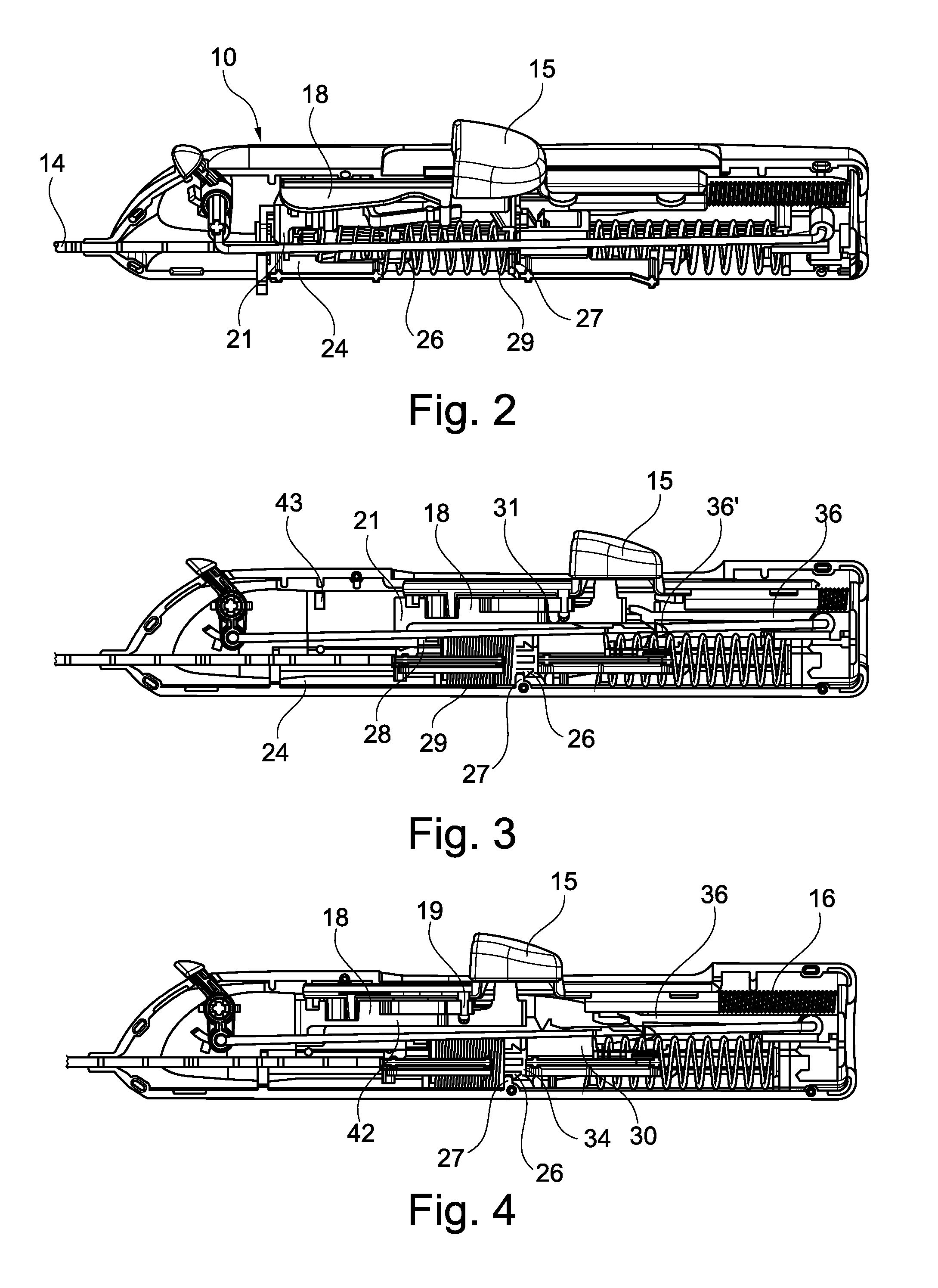 Device for taking at least one sample of tissue