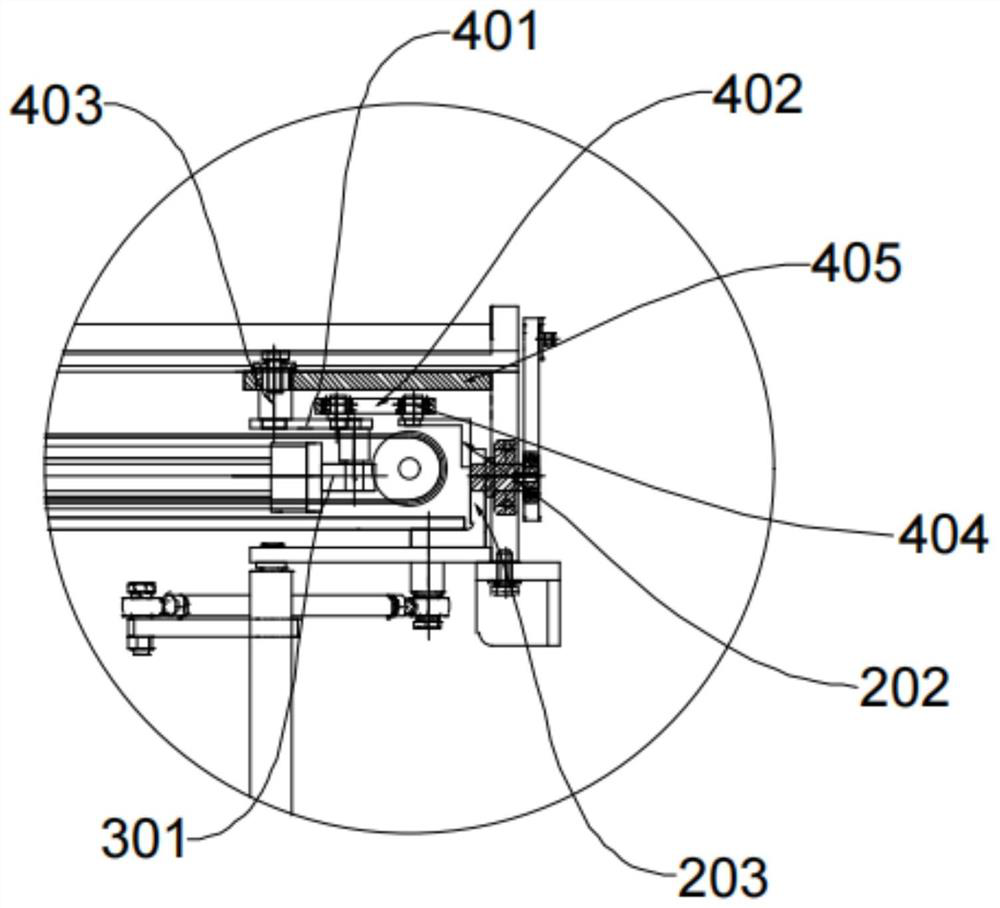 Driving mechanism motion direction conversion device and method