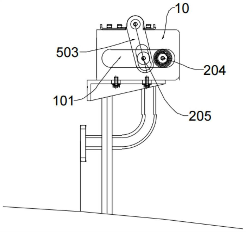 Driving mechanism motion direction conversion device and method