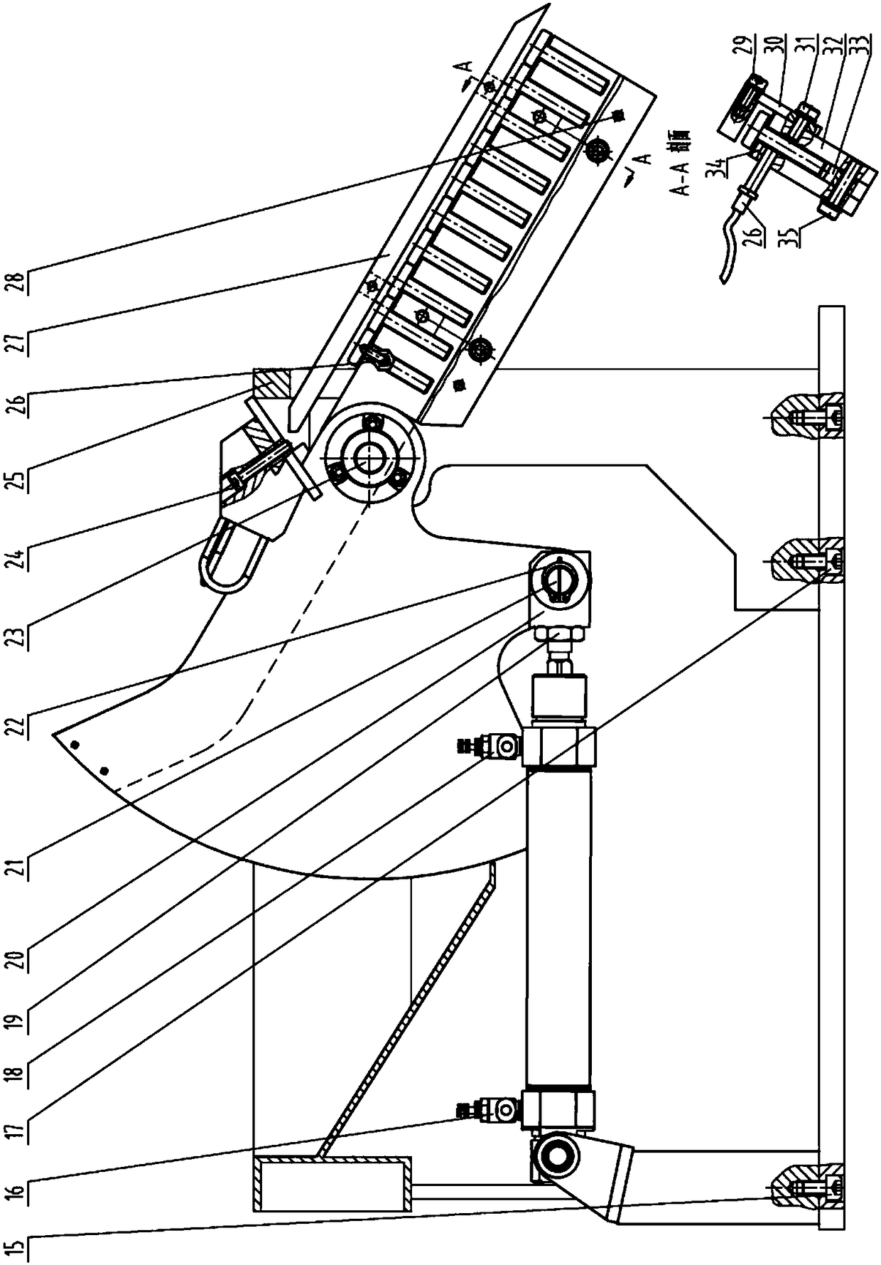 Projection welding screw automatic sorting structure