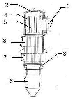 Smoke heat exchange equipment for lime kiln