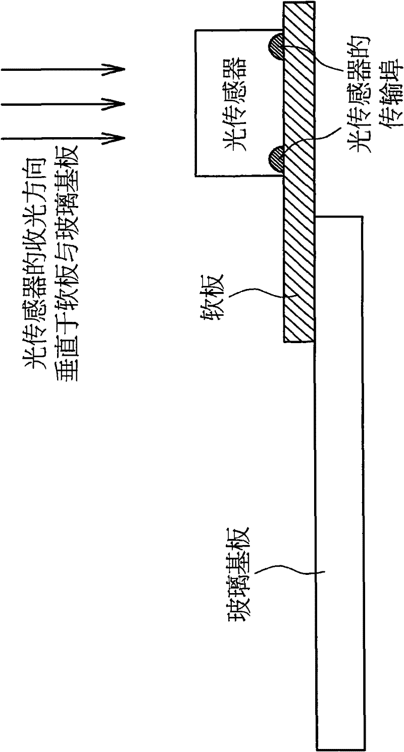 Connector for optical sensor and substrate, method for manufacturing optical sensor