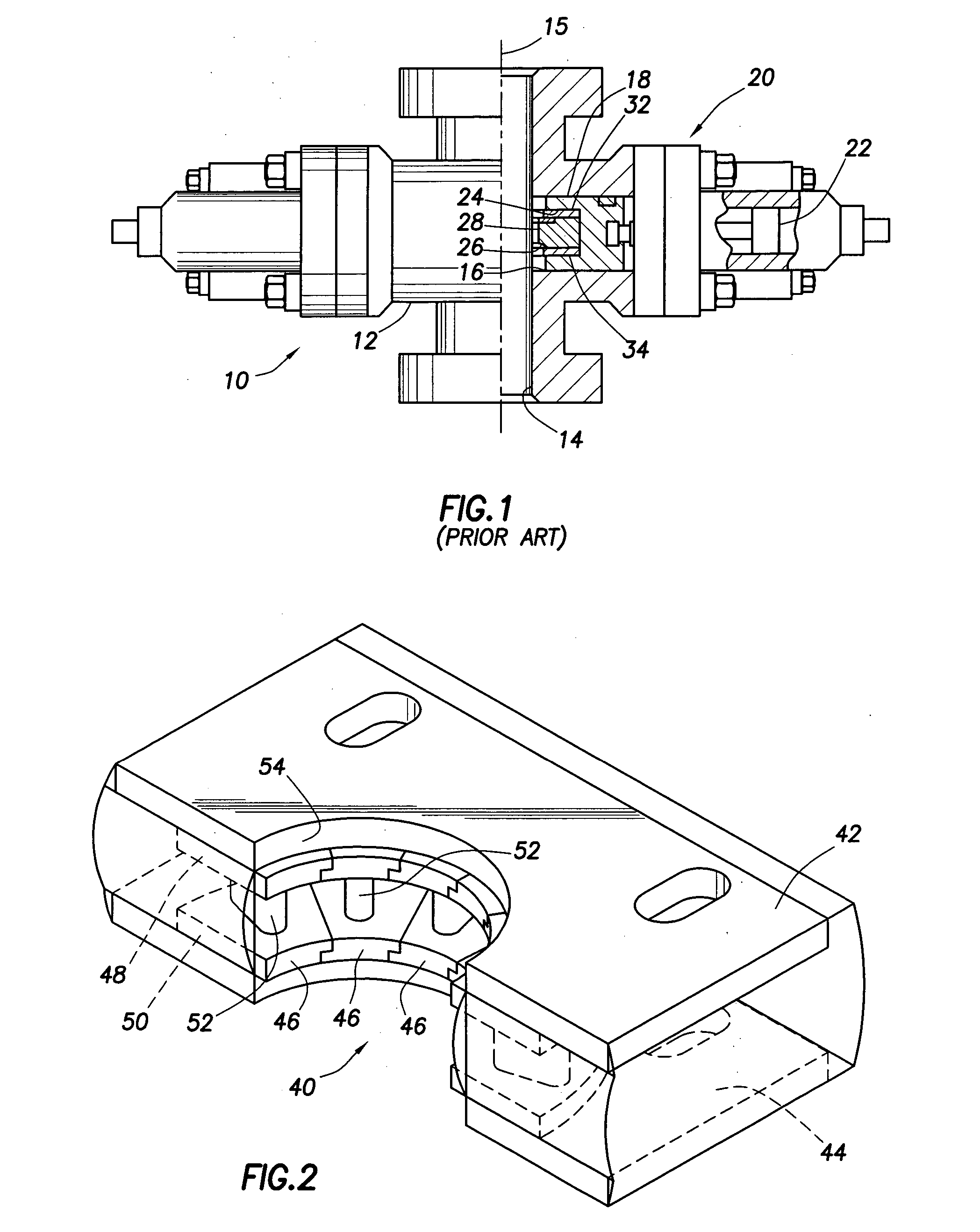 Variable bore ram