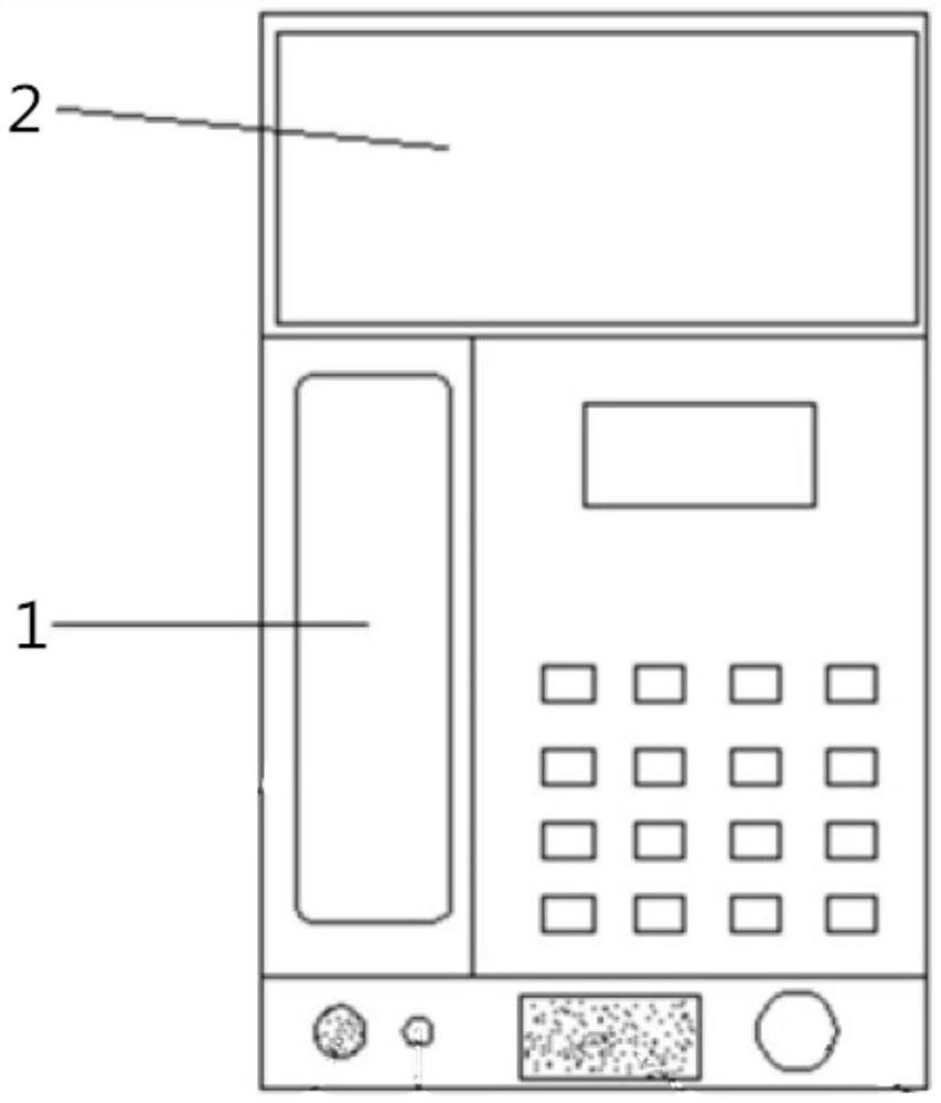 Wireless fixed-line telephone with card identification function