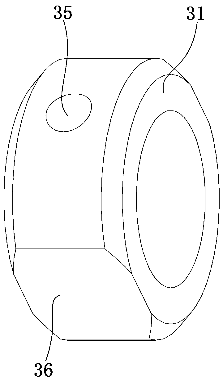 RF connector and its insulating support