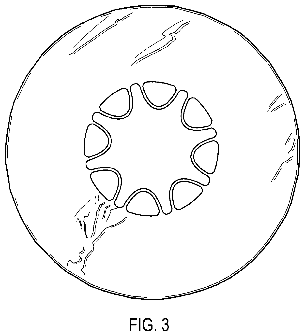 Hollow-core fiber with anti-resonant arches and method of manufacturing thereof