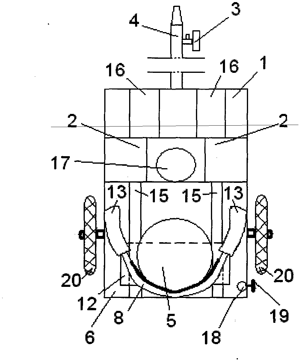 Device convenient for conveying diabetic for laboratory examination and eliminating lower limb edema