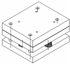 PET (polyethylene) sheet three-dimensional molding process and counter pressure thermal molding mould