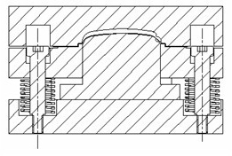 PET (polyethylene) sheet three-dimensional molding process and counter pressure thermal molding mould