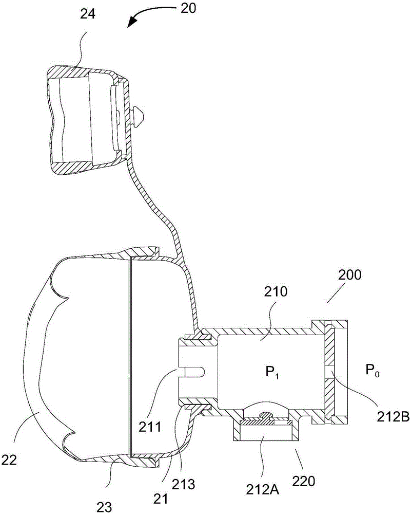 Breathing control device and breathing mask equipment with same