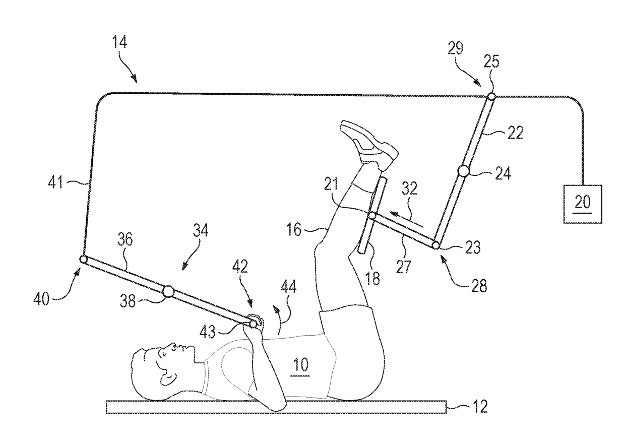 Facilitated stretching machine