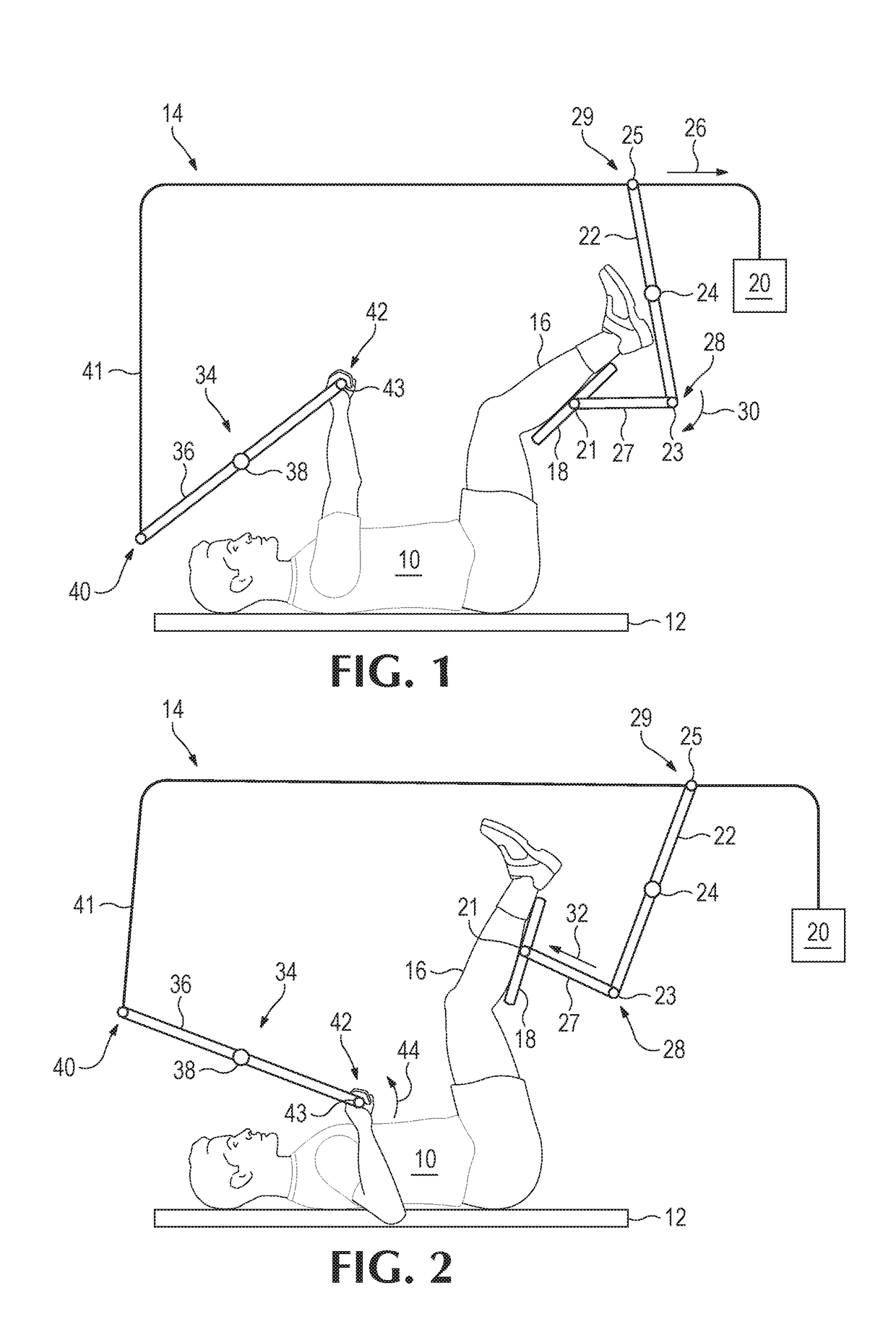 Facilitated stretching machine