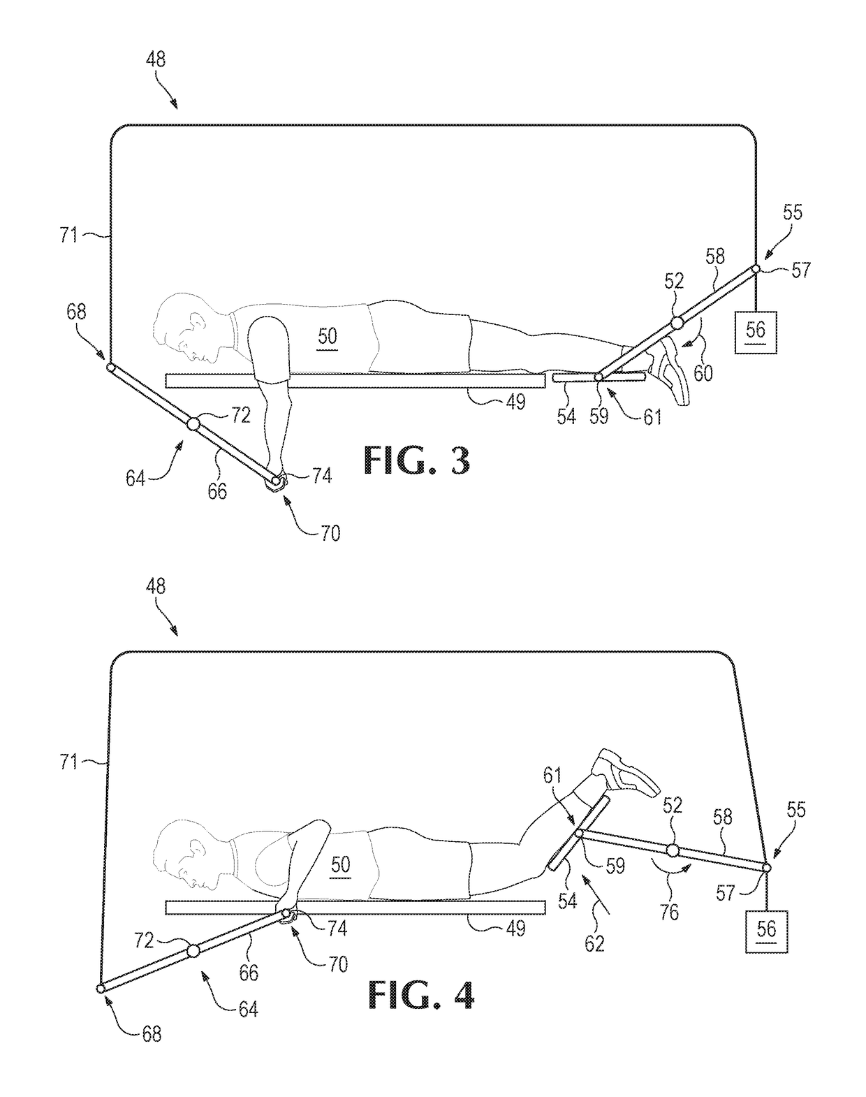 Facilitated stretching machine