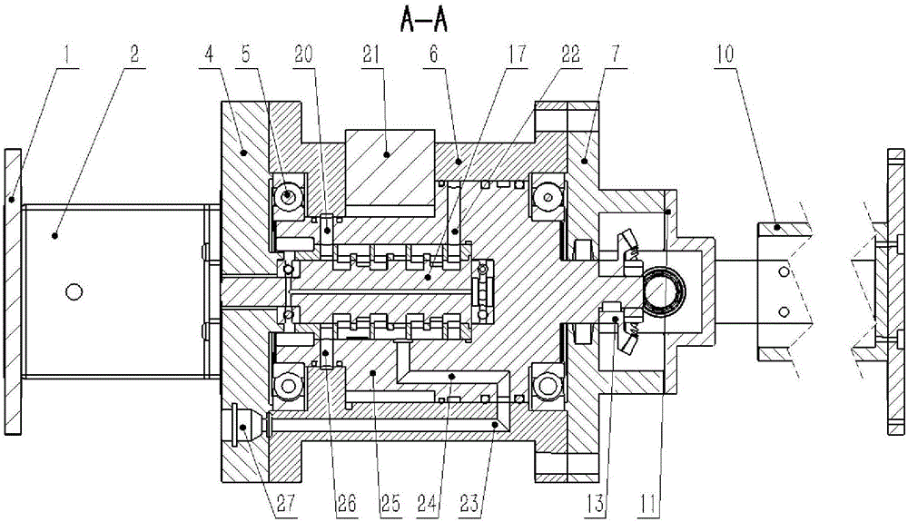 Corner self-servo passive and supple hydraulic robot joint