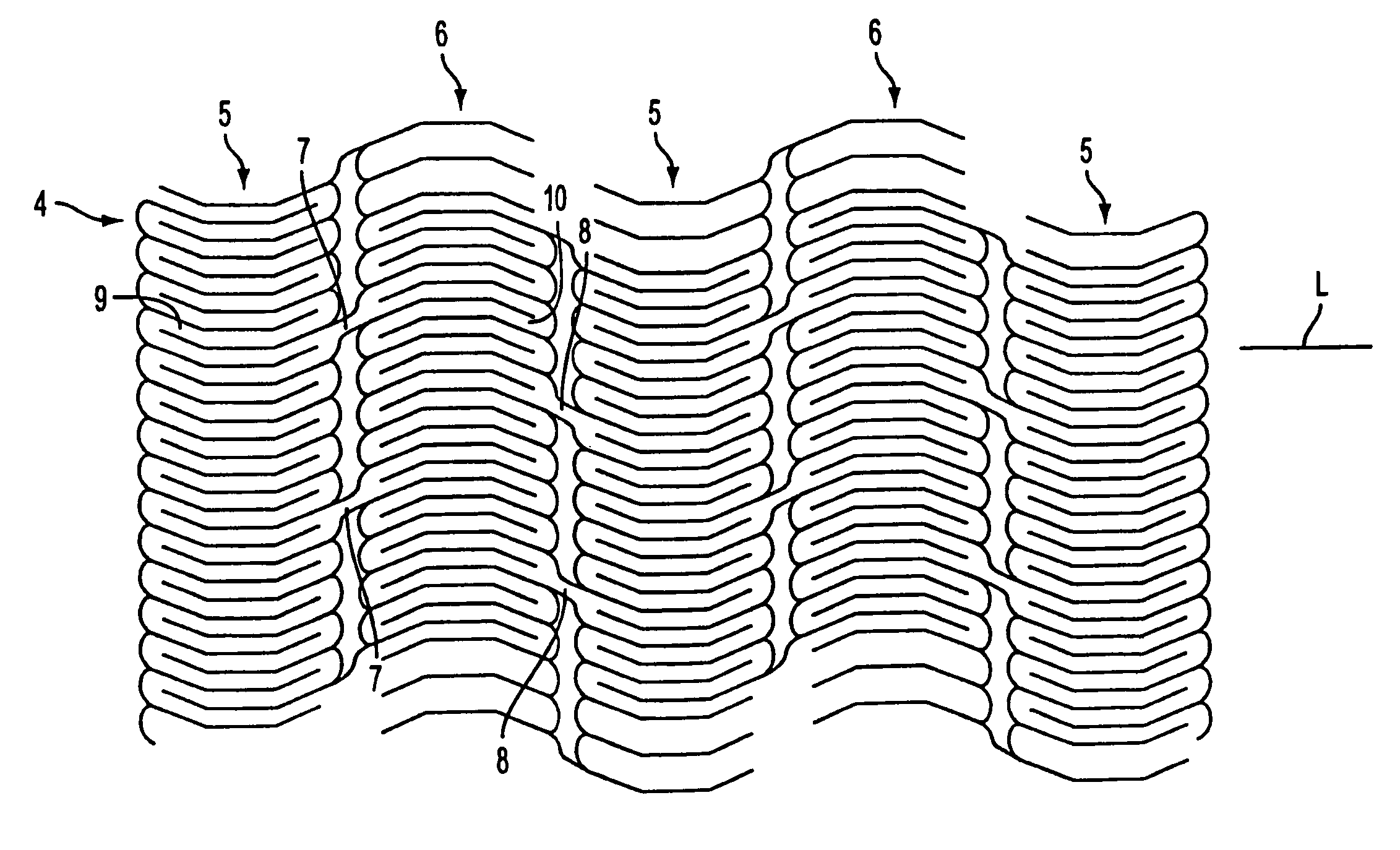 Apparatus for a stent having an expandable web structure