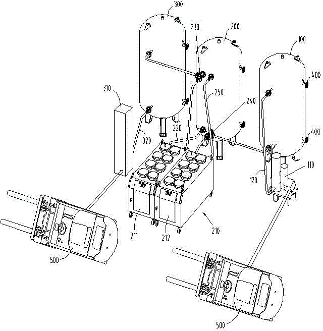 Device and method for filtering hydraulic oil of forklift