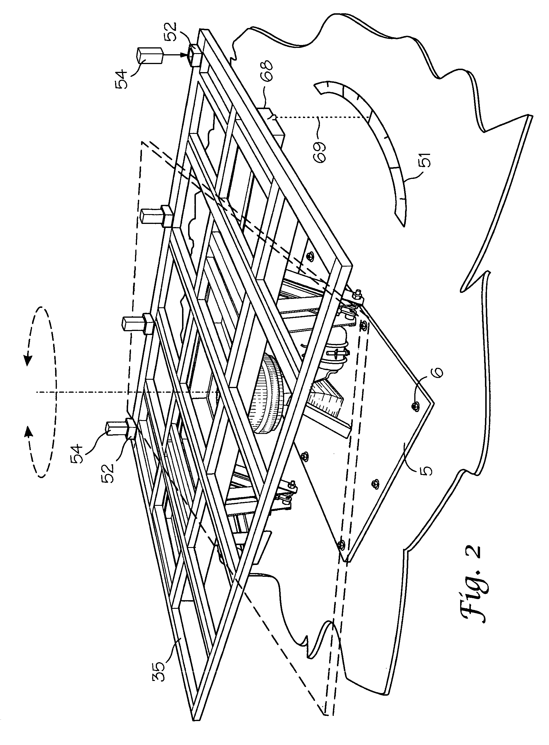 Cutting table for large stone work pieces