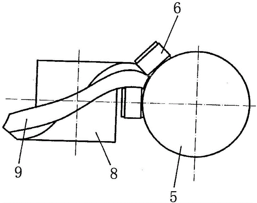 Cam indexer swinging leftwards and rightwards