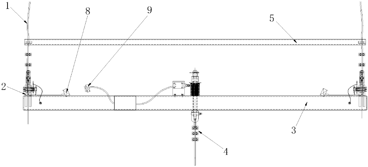 Platform and glass auxiliary hoist conversion device