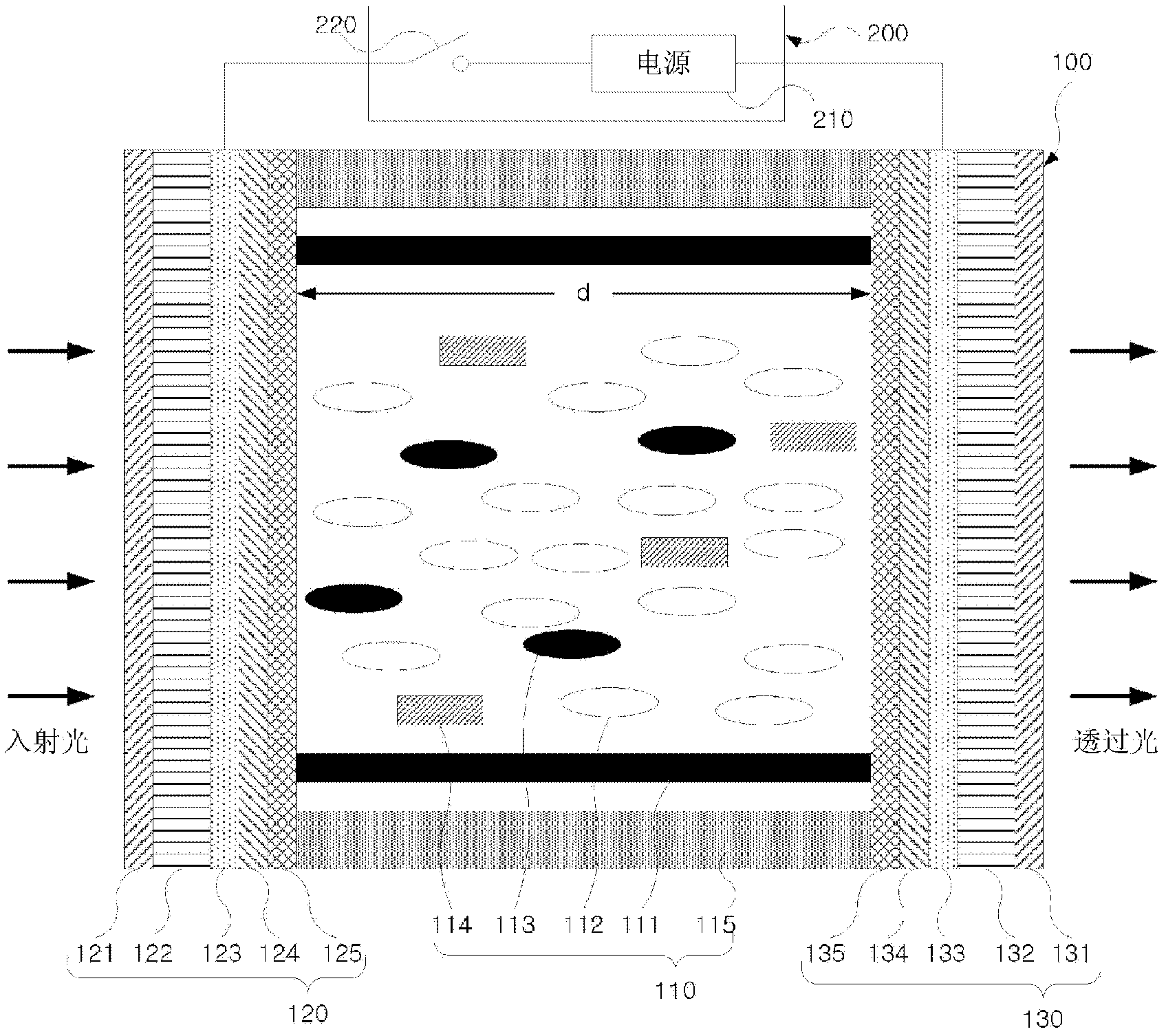 LCD light-reducing apparatus, and vehicle smart mirror using same