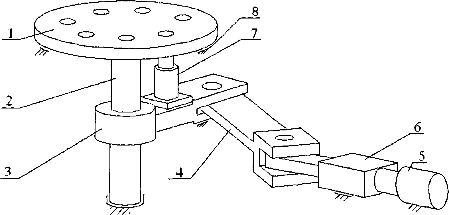 Hydraulic intermittent motion mechanism