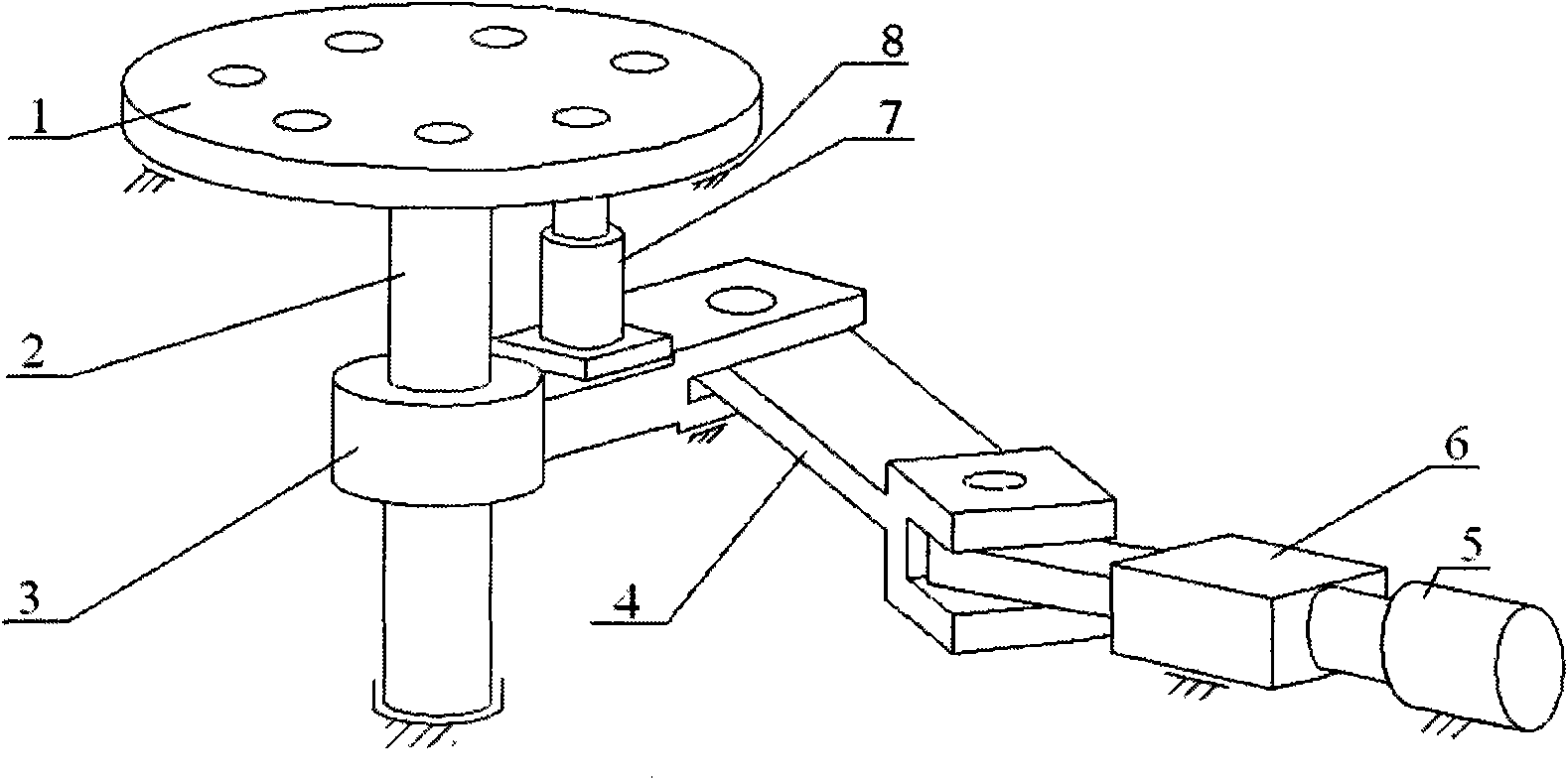 Hydraulic intermittent motion mechanism