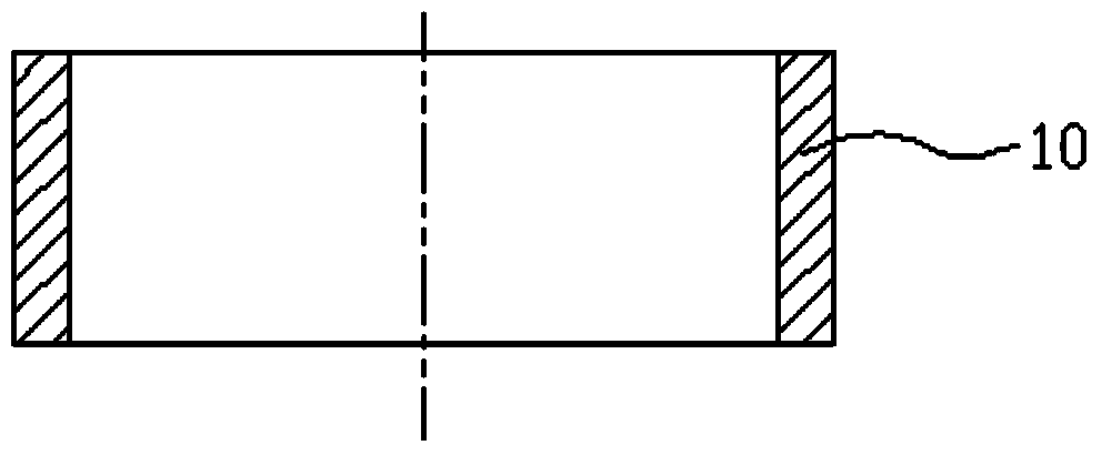 Heat bulging forming method for stainless steel rectangular cross section annular elements