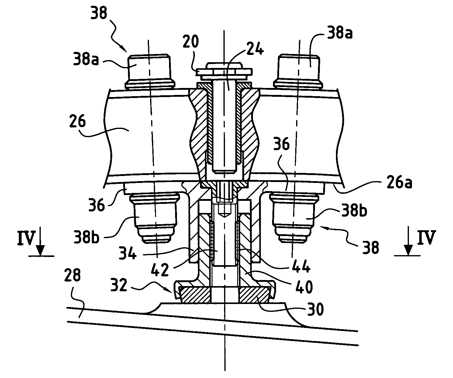 Device for adjusting the centering of a ring for synchronizing the control of pivoting vanes in a turbomachine