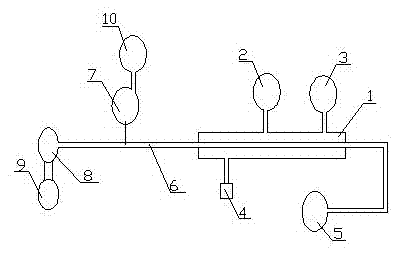 Device of extracorporally imitating blood pressure fluctuation rising and application method and application