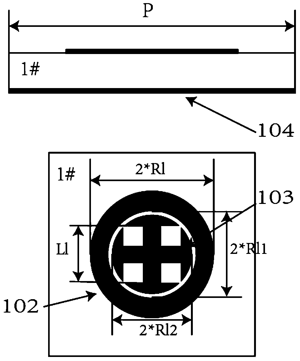 Reflection array antenna beam scanning antenna based on rotation phase shift surface technology