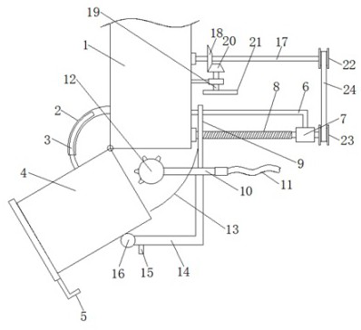 Automatic cleaning device of coal dropping pipe