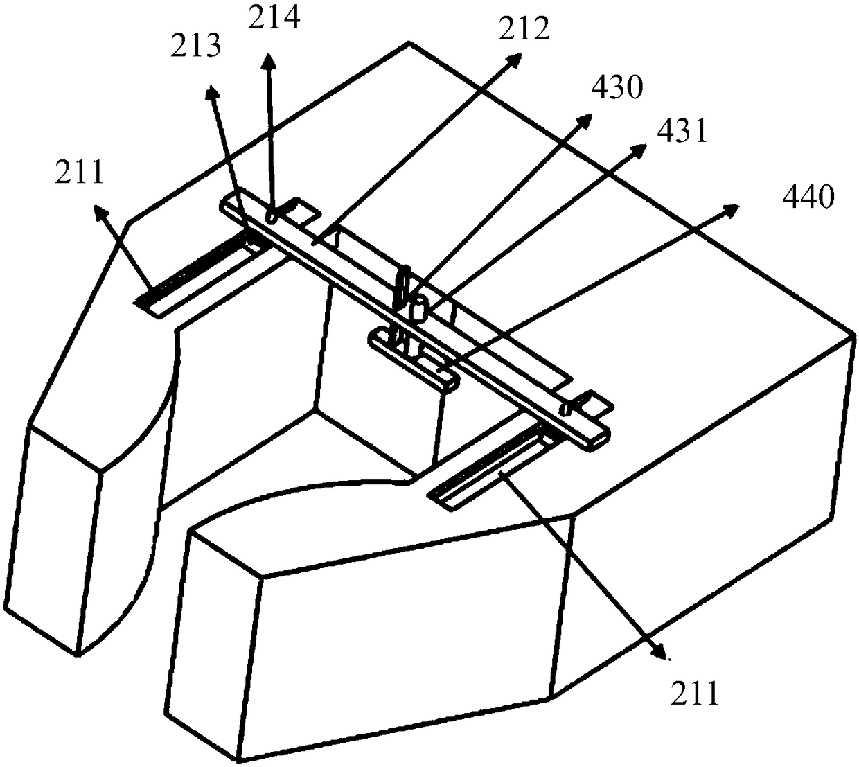 Test device for mechanical properties of metal material micro tensile sample