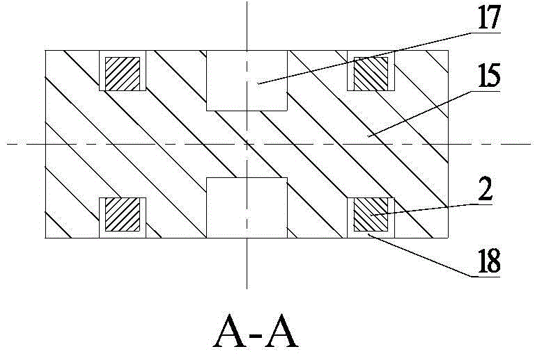 Axial cooling radial coil type parallel magnetic circuit electromagnet