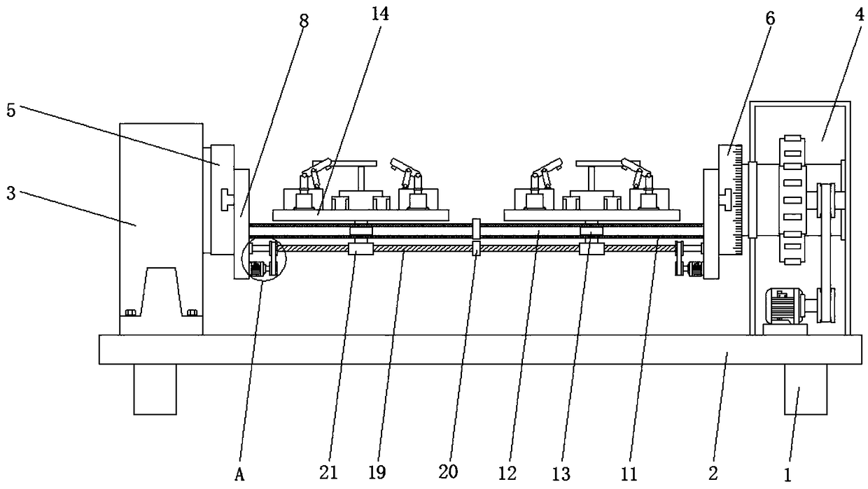 Double-station clamp for engine support bracket