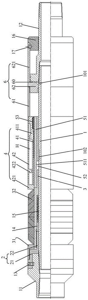 Layered steam driving packer with combination effect