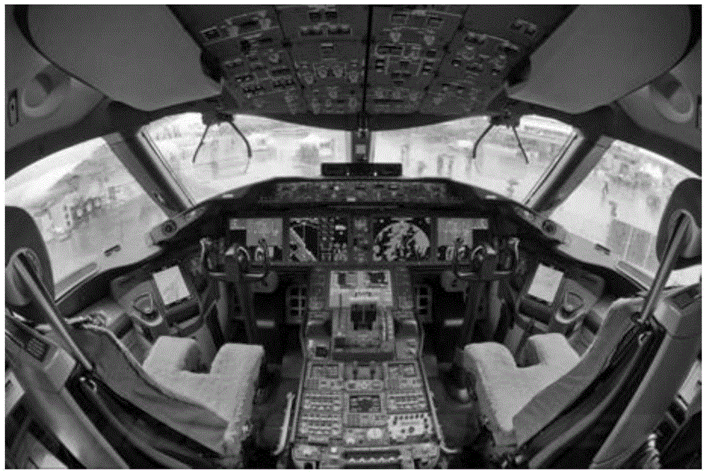 Large-sized passenger plane cockpit multi-screen display control system