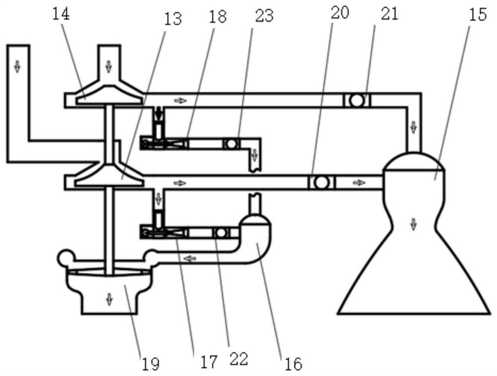 Variable-thrust turbopump-feed liquid rocket engine