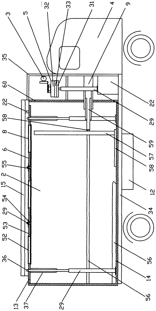 Garbage self-loading and unloading automobile